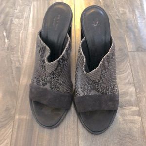 Rag & Bone snakeskin slides sz 39
